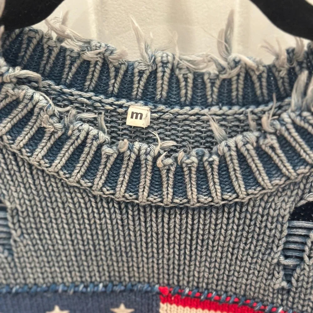 Denimist
Oversized Cropped American Flag Sweater - Picture 3 of 4